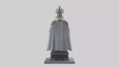 3D model Robot Emperor statue model VR / AR / low-poly
