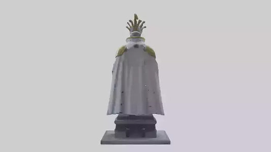 3D model Robot Emperor statue model VR / AR / low-poly