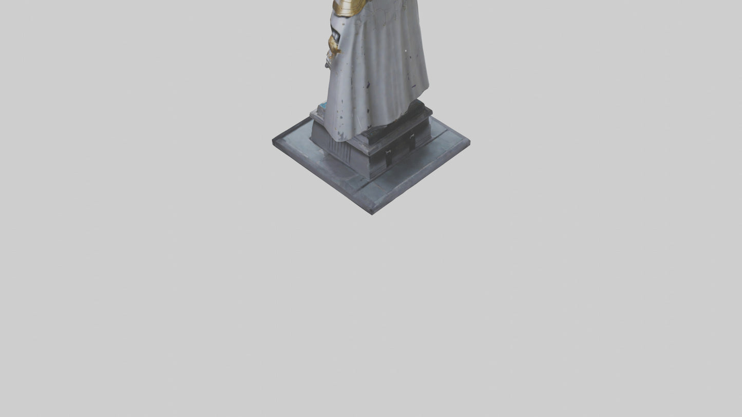 3D model Robot Emperor statue model VR / AR / low-poly