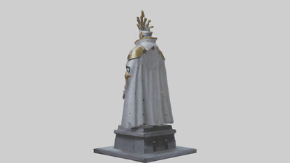 3D model Robot Emperor statue model VR / AR / low-poly