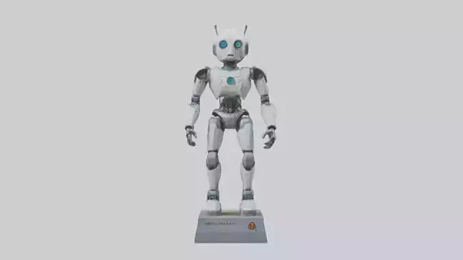 Robot Scout statue model VR / AR / low-poly