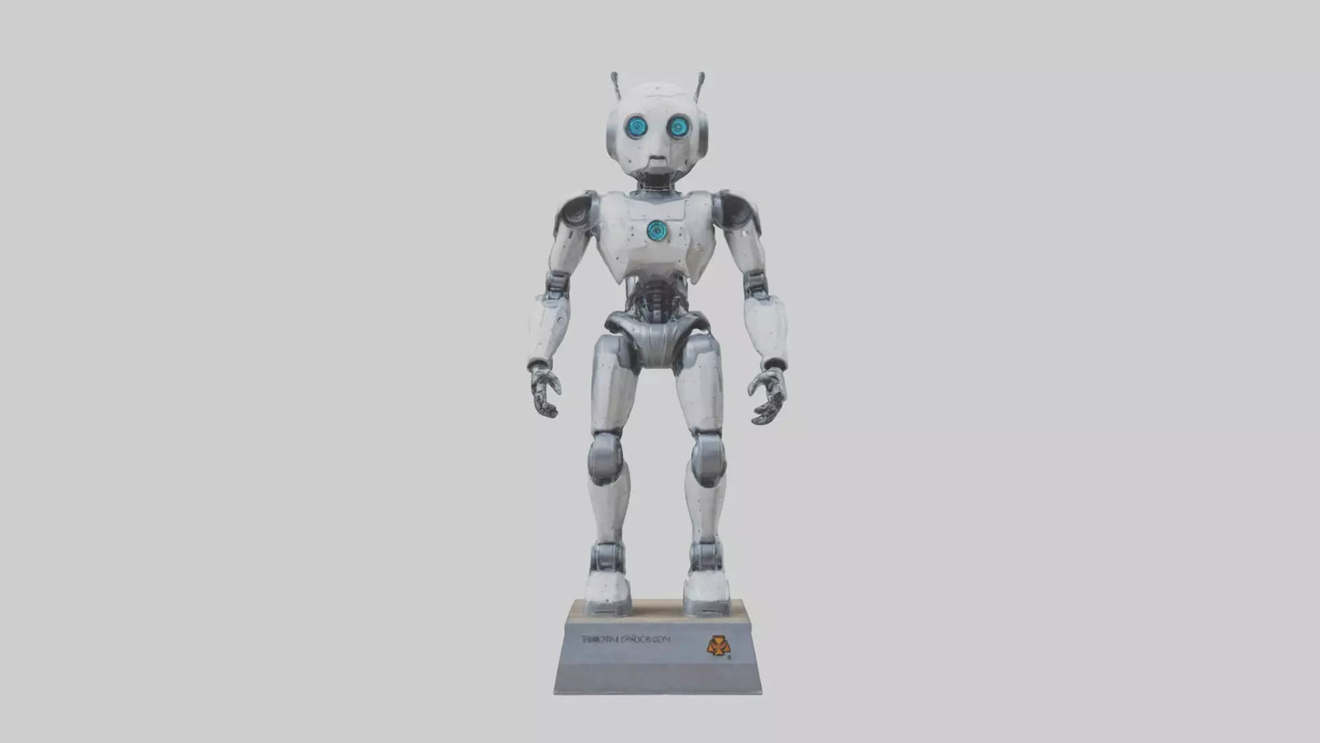 Robot Scout statue model VR / AR / low-poly