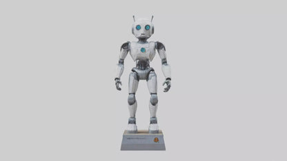 Robot Scout statue model VR / AR / low-poly