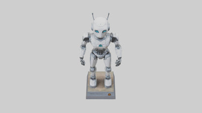 Robot Scout statue model VR / AR / low-poly