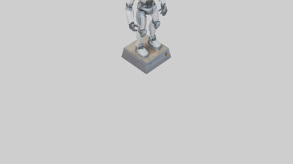 Robot Scout statue model VR / AR / low-poly