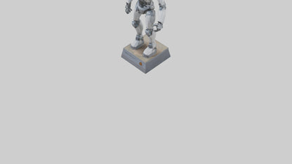 Robot Scout statue model VR / AR / low-poly