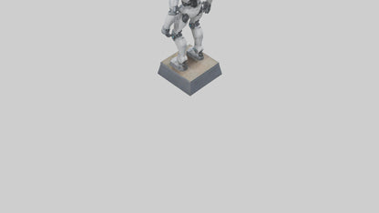 Robot Scout statue model VR / AR / low-poly