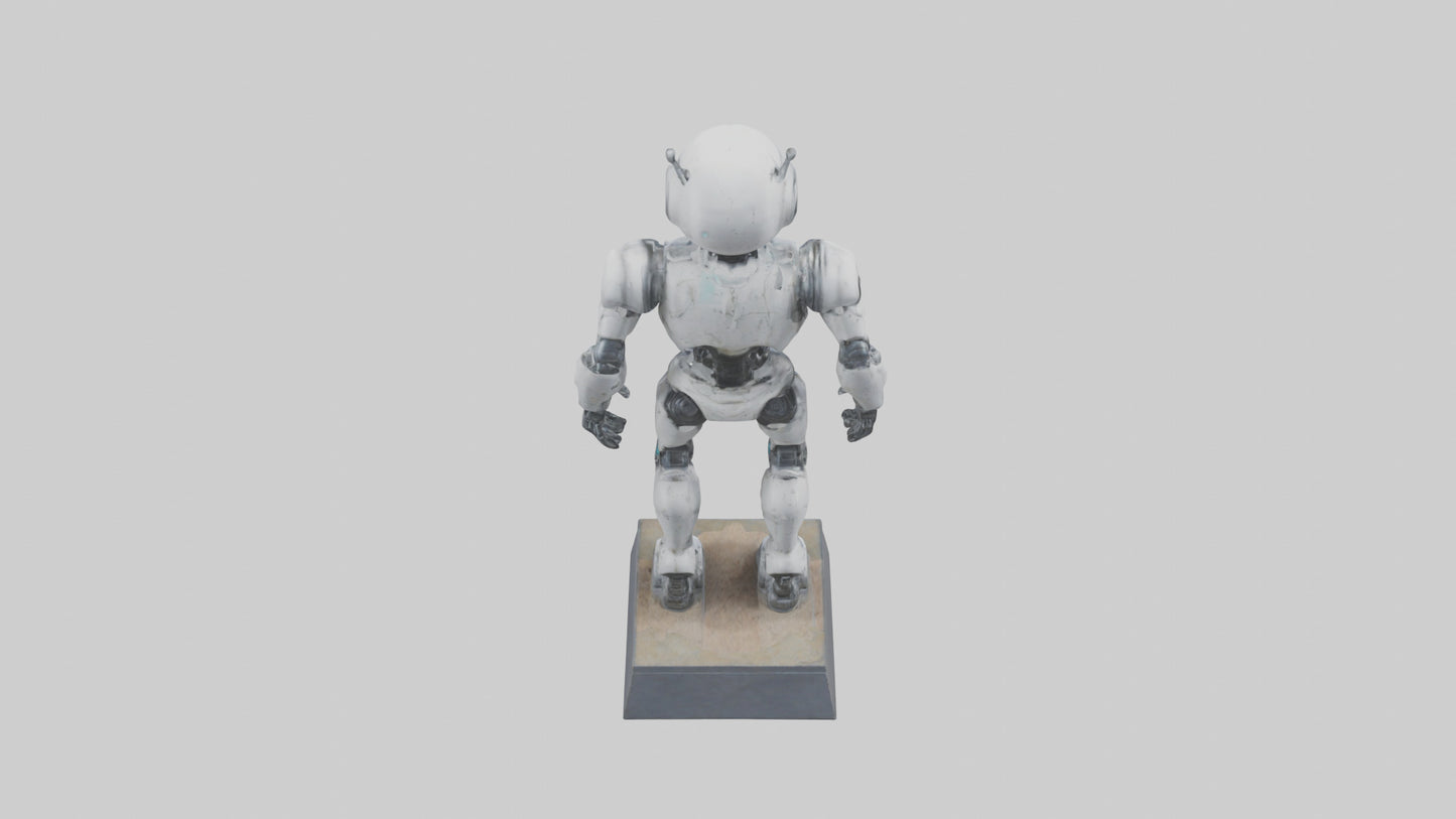 Robot Scout statue model VR / AR / low-poly