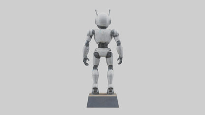 Robot Scout statue model VR / AR / low-poly