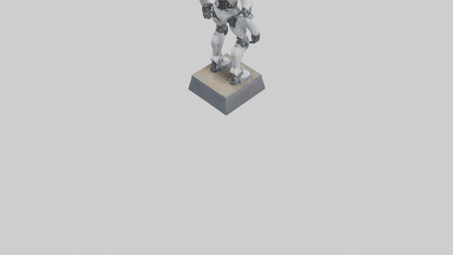 Robot Scout statue model VR / AR / low-poly