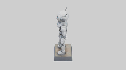 Robot Scout statue model VR / AR / low-poly