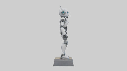 Robot Scout statue model VR / AR / low-poly