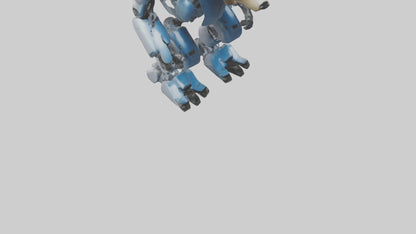 3D model Robot version of a bear model VR / AR / low-poly