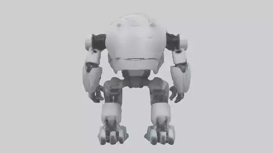 3D model Robot version of a bear model VR / AR / low-poly