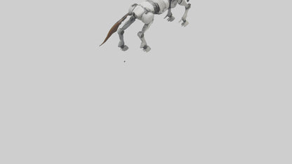 3D model Robot version of a centaur model VR / AR / low-poly
