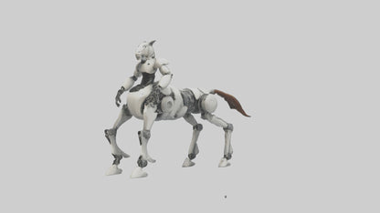 3D model Robot version of a centaur model VR / AR / low-poly