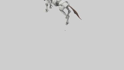 3D model Robot version of a centaur model VR / AR / low-poly