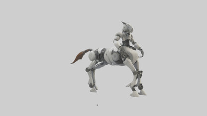 3D model Robot version of a centaur model VR / AR / low-poly