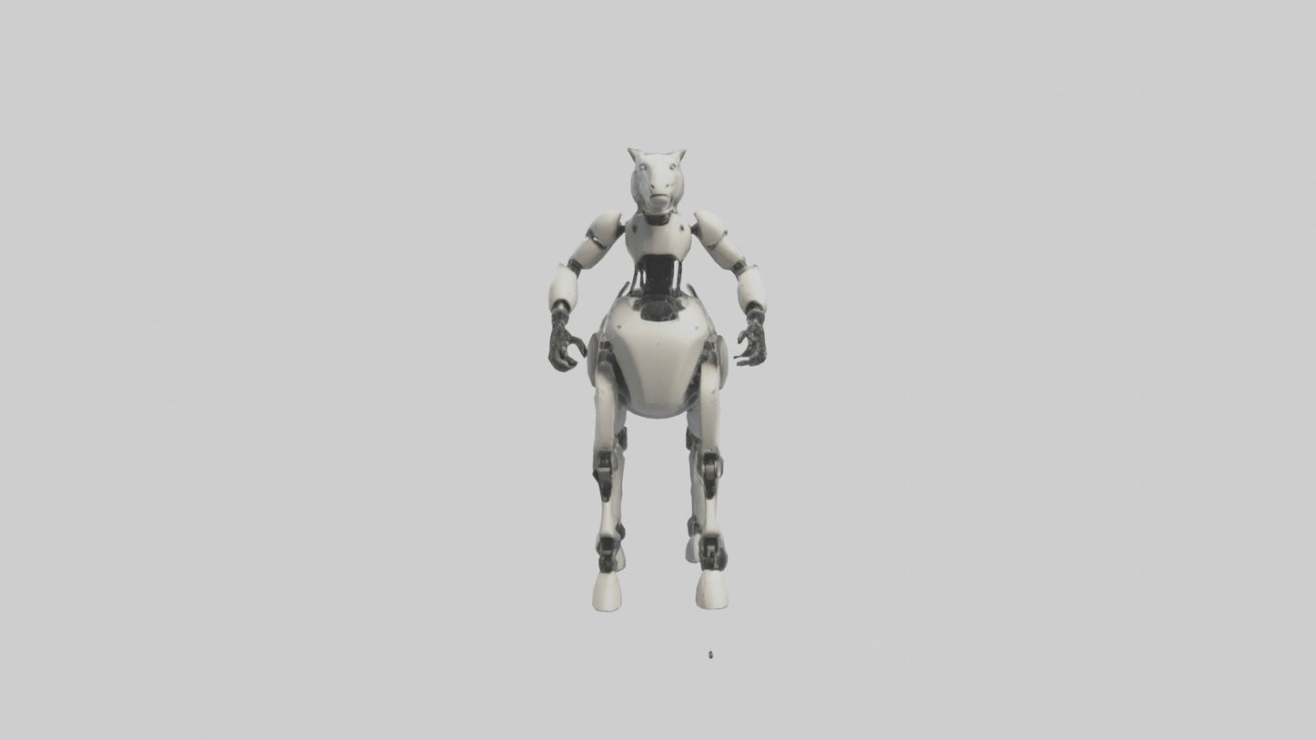 3D model Robot version of a centaur model VR / AR / low-poly