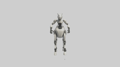 3D model Robot version of a centaur model VR / AR / low-poly
