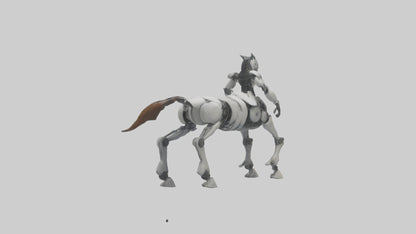 3D model Robot version of a centaur model VR / AR / low-poly