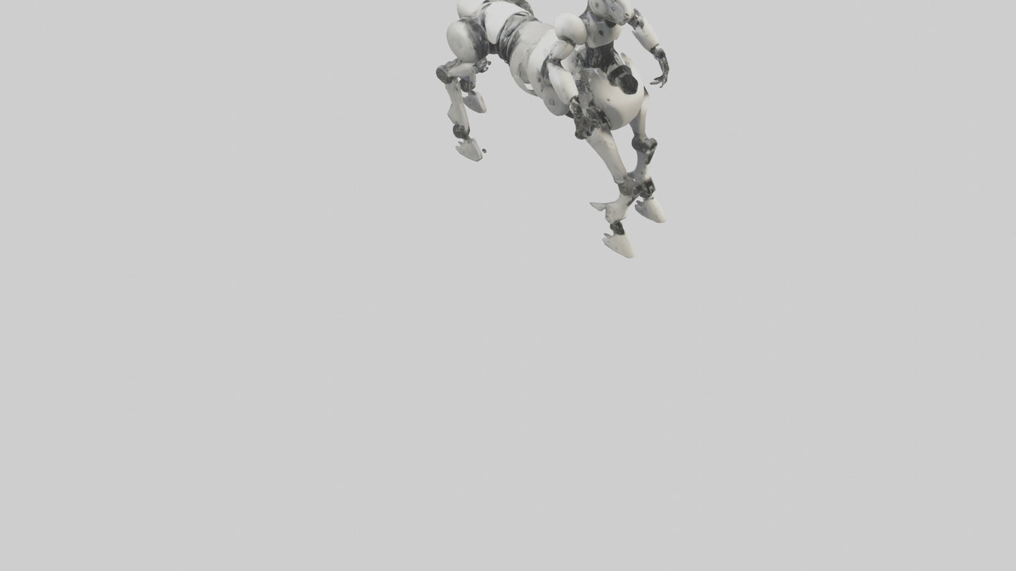 3D model Robot version of a centaur model VR / AR / low-poly