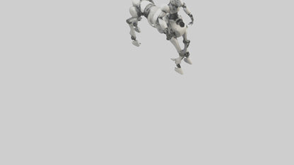 3D model Robot version of a centaur model VR / AR / low-poly