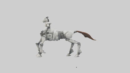 3D model Robot version of a centaur model VR / AR / low-poly