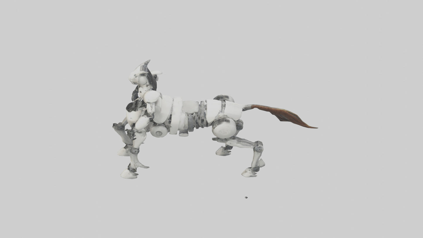 3D model Robot version of a centaur model VR / AR / low-poly