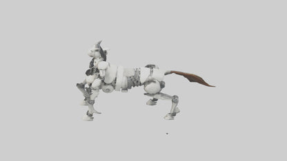 3D model Robot version of a centaur model VR / AR / low-poly