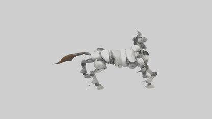 3D model Robot version of a centaur model VR / AR / low-poly