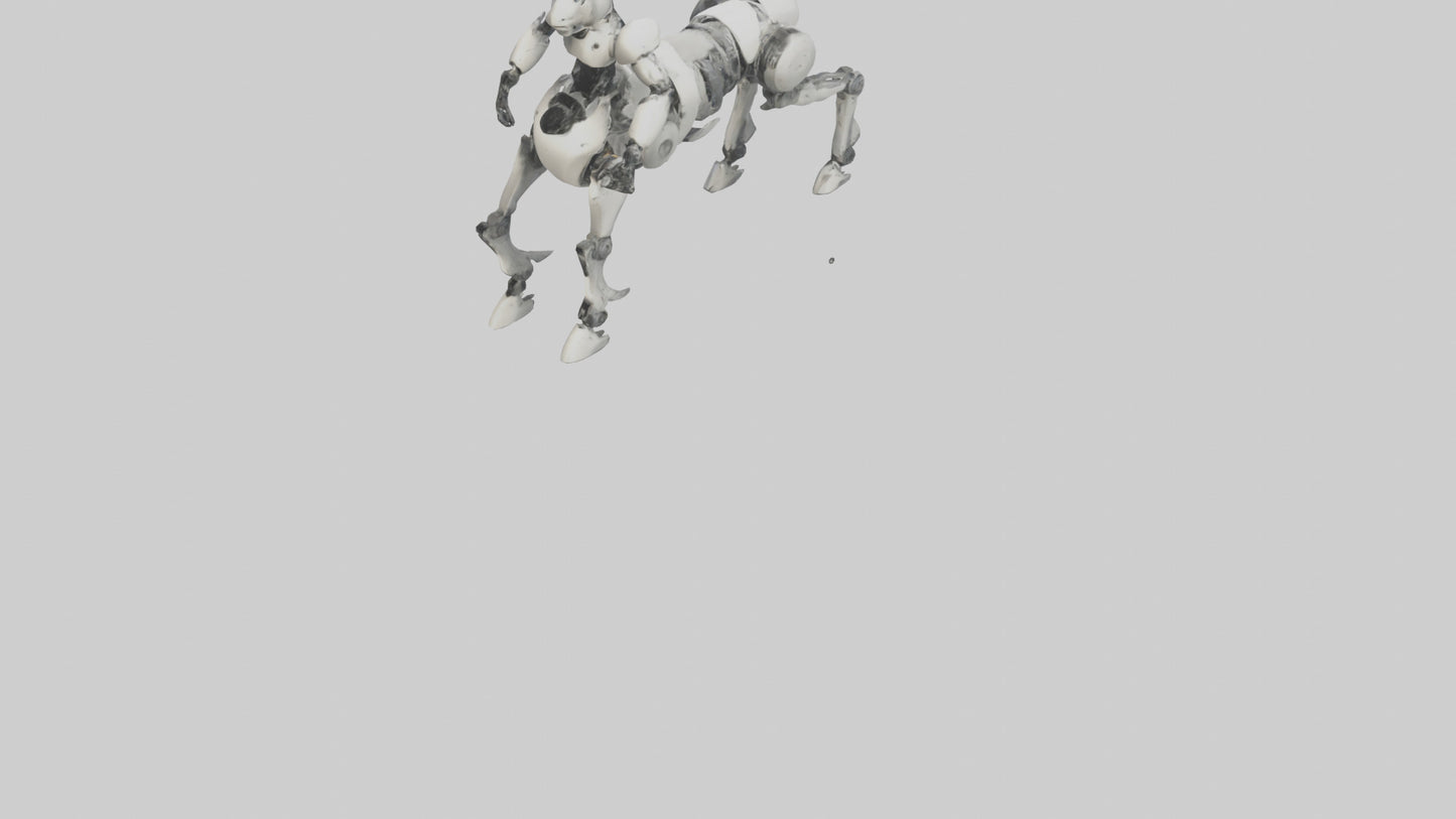 3D model Robot version of a centaur model VR / AR / low-poly