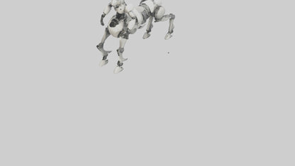 3D model Robot version of a centaur model VR / AR / low-poly