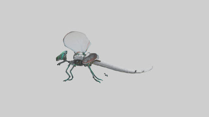 3D model Robot version of a dragonfly model VR / AR / low-poly