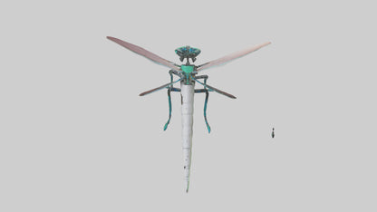 3D model Robot version of a dragonfly model VR / AR / low-poly
