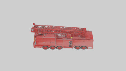 3D model Robot version of a fire truck model VR / AR / low-poly