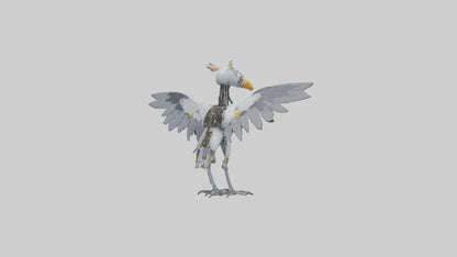 Robot version of a robot bird model 3D model