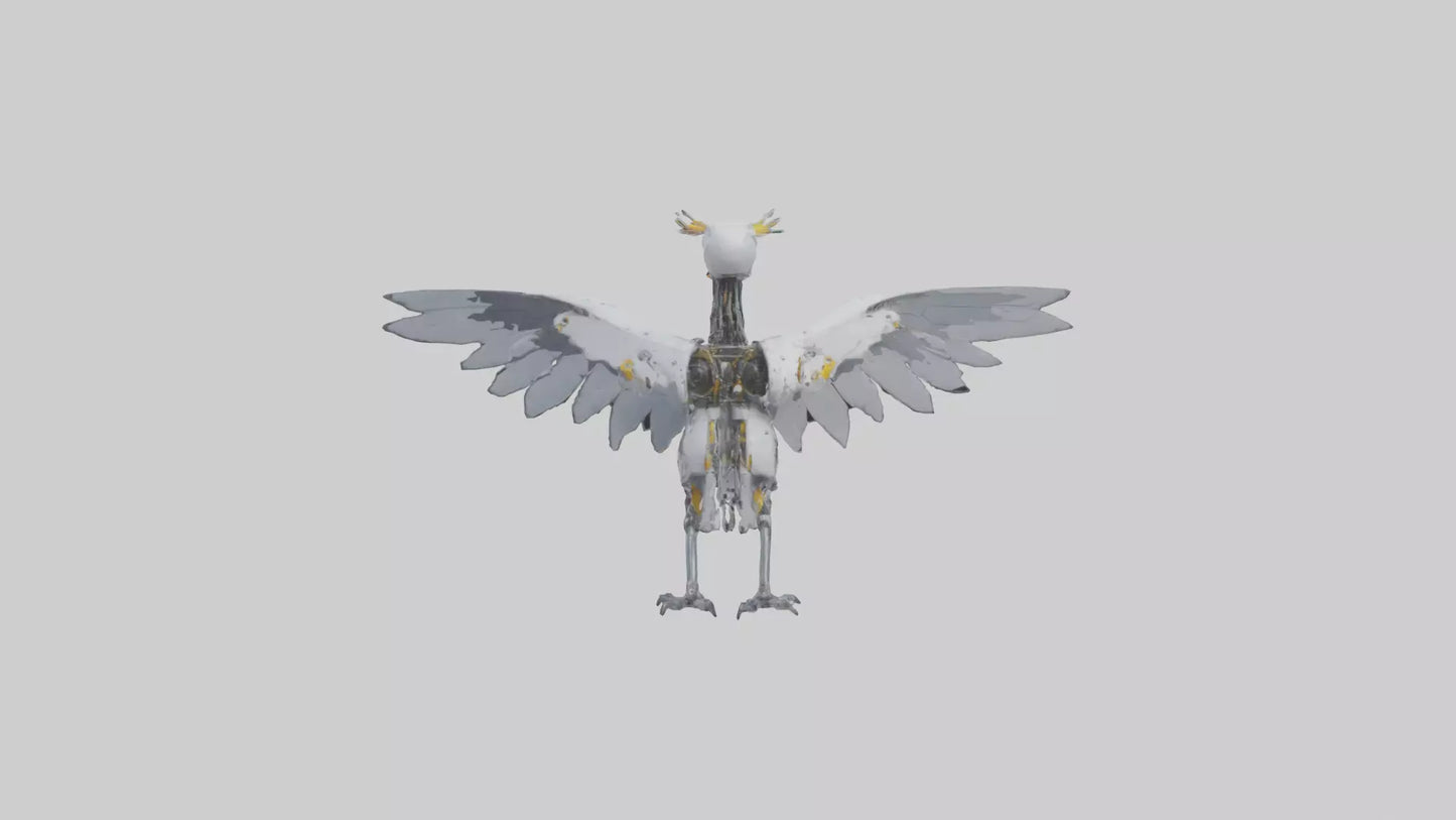 Robot version of a robot bird model 3D model
