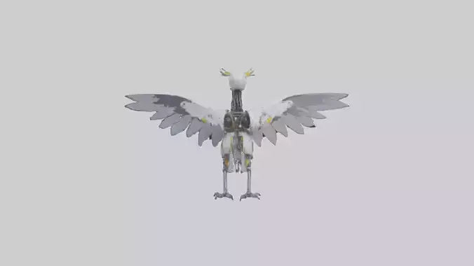 Robot version of a robot bird model 3D model