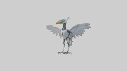 Robot version of a robot bird model 3D model