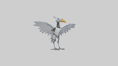Robot version of a robot bird model 3D model