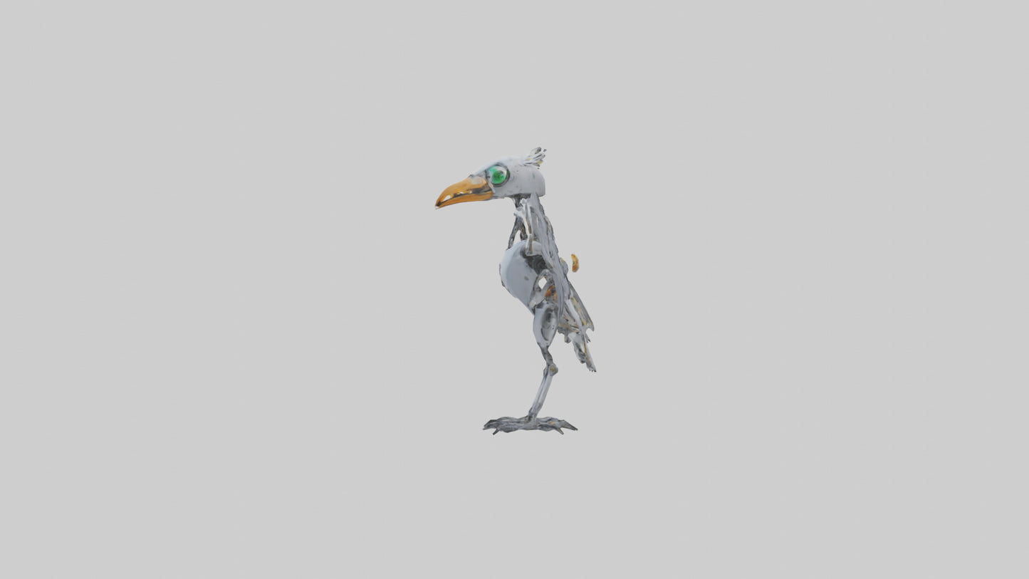 Robot version of a robot bird model 3D model