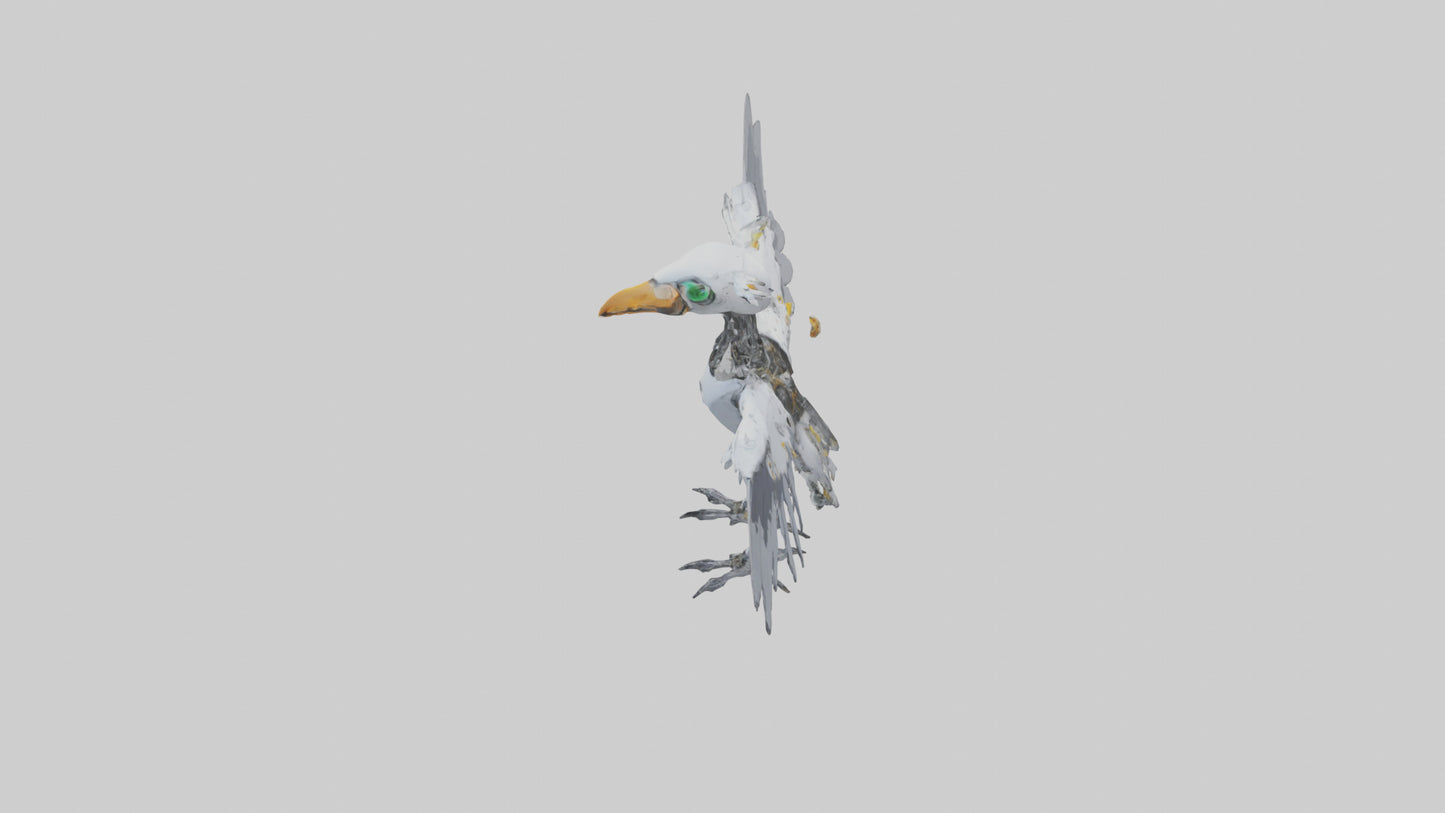 Robot version of a robot bird model 3D model
