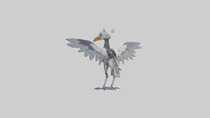 Robot version of a robot bird model 3D model