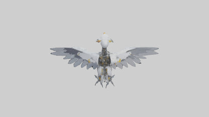 Robot version of a robot bird model 3D model