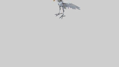 Robot version of a robot bird model 3D model