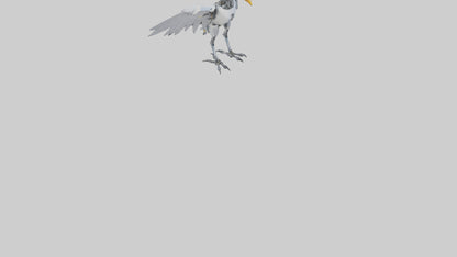 Robot version of a robot bird model 3D model