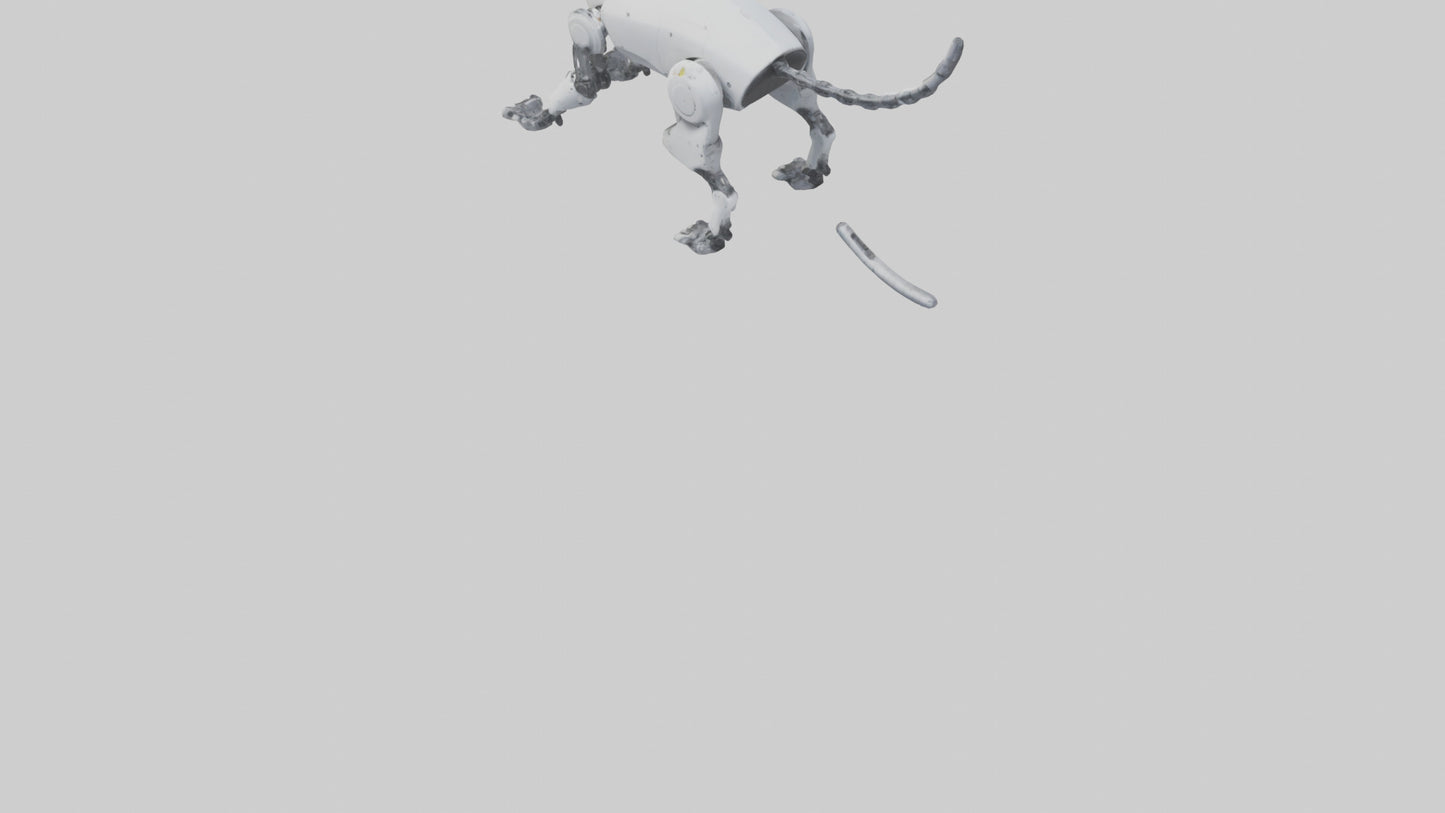 Robot version of a robot cat model 3D model
