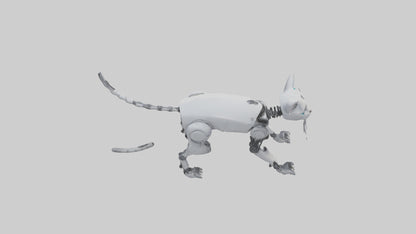 Robot version of a robot cat model 3D model