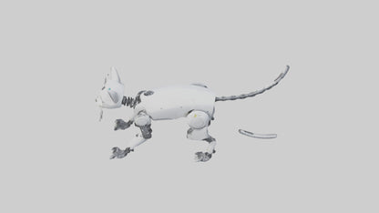 Robot version of a robot cat model 3D model